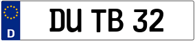 Truck License Plate